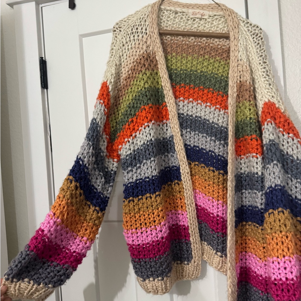 Wrapped up in color women’s cardigan